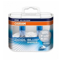 Автолампа галогенная OSRAM H4 COOL BLUE HYPER+ 12V 94/84W (2шт.)