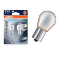 Автолампа галогенная OSRAM PY21W DIADEM CHROME 12V 21W (2шт.)