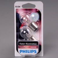 Автолампа галогенная PHILIPS P21/5W VISIONPLUS +60% 12V 21/5W (2шт.)