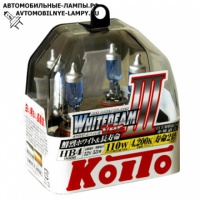 Автолампа газонаполненная НB4 12V-55W (PK22s) (110W) 2шт. Whitebeam P0757W Koito (2шт.)