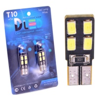 Светодиодная автолампа T10 W5W -  с обманкой односторонняя 4 SMD 5630  (2шт.)