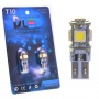 Светодиодная автолампа T10 W5W - стабилизатор 5 SMD 5050  (2шт.)